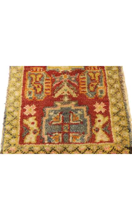 1 x 3 Vintage Turkish Yastik Rug 50979