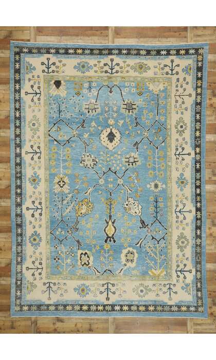 10 x 14 Colorful Oushak Rug 52785