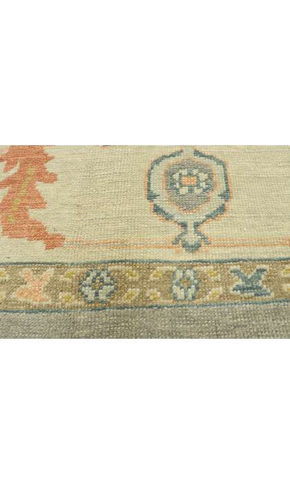 10 x 13 Earth-Tone Turkish Oushak Rug 52800
