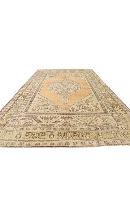6 x 11 Vintage Oushak Rug 52806