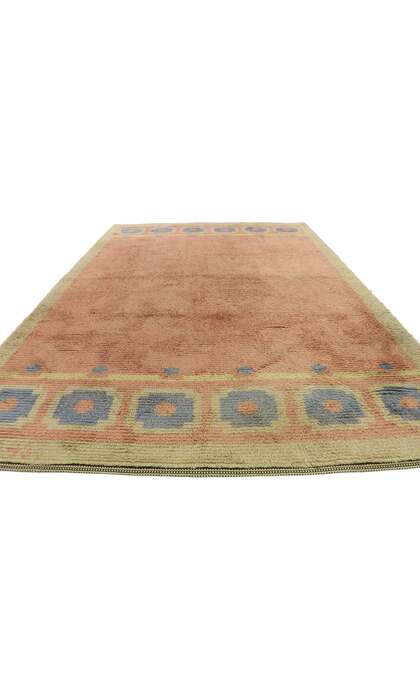 6 x 10 Vintage Swedish Wedding Rya Rug 77402