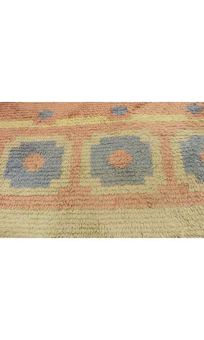 6 x 10 Vintage Swedish Wedding Rya Rug 774026 x 10 Vintage Swedish Wedding Rya Rug 77402