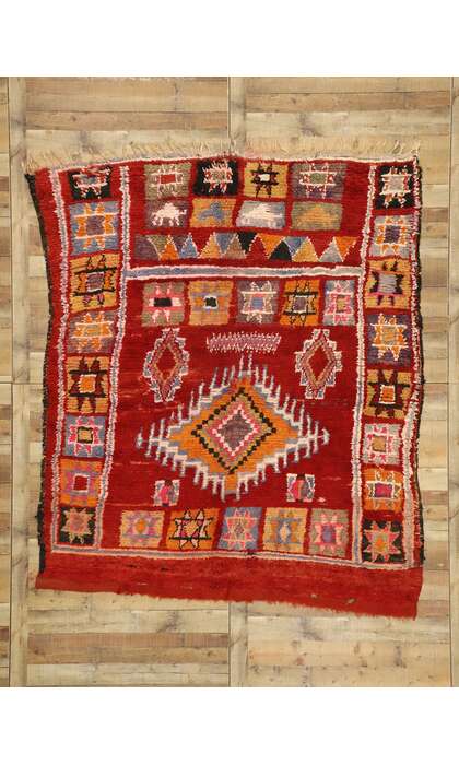 7 x 8 Vintage Moroccan Rug 20920