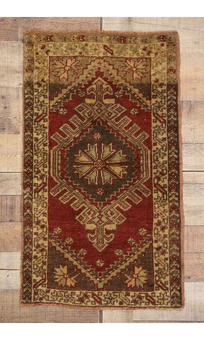 2 x 3 Vintage Turkish Yastik Rug 50779