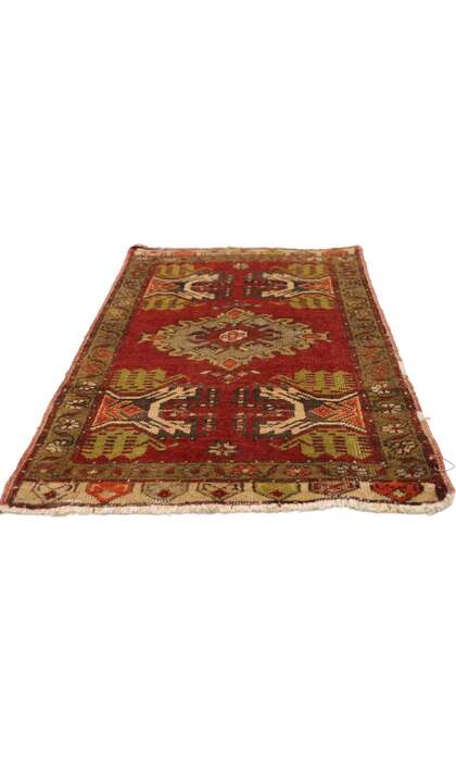 2 x 3 Vintage Turkish Yastik Rug 50790