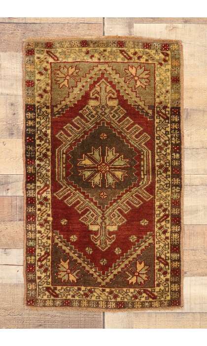 2 x 3 Vintage Turkish Yastik Rug 50791