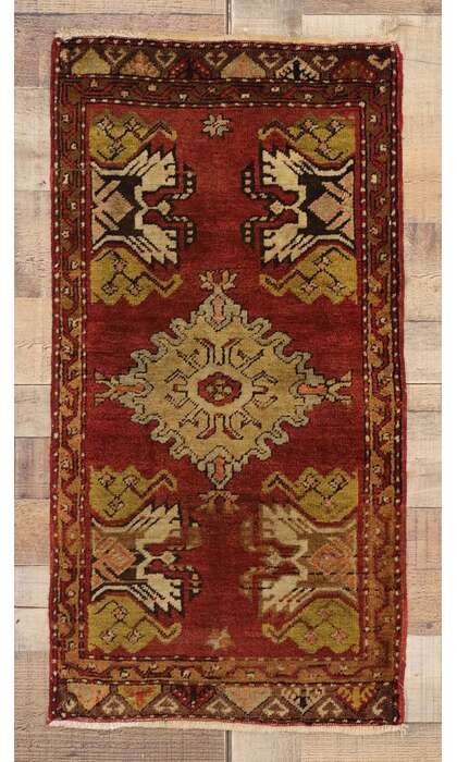 2 x 3 Vintage Turkish Yastik Rug 50792