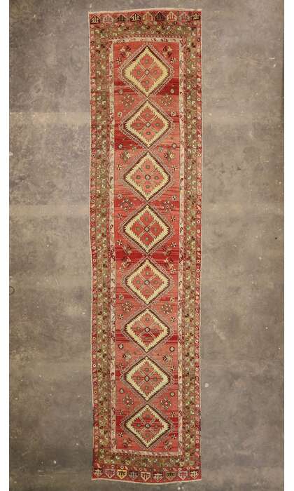 5 x 20 Vintage Turkish Oushak Rug 50868