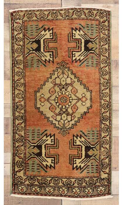 2 x 3 Vintage Turkish Yastik Rug 50940