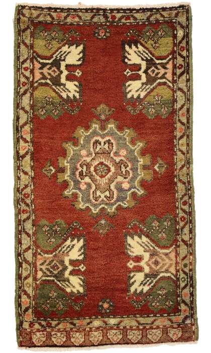 2 x 3 Vintage Turkish Yastik Rug 50943