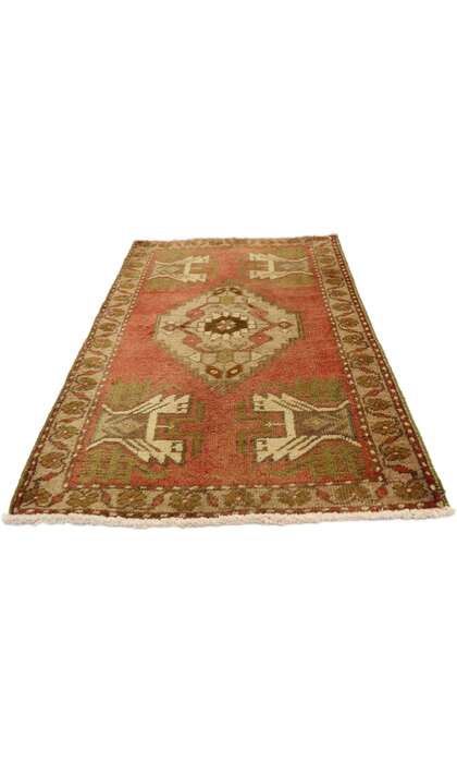 2 x 3 Vintage Turkish Yastik Rug 50958