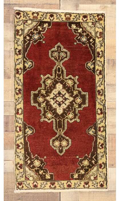 2 x 3 Vintage Turkish Yastik Rug 50965