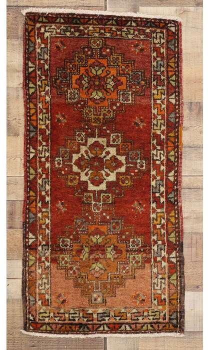 2 x 3 Vintage Turkish Yastik Rug 50976