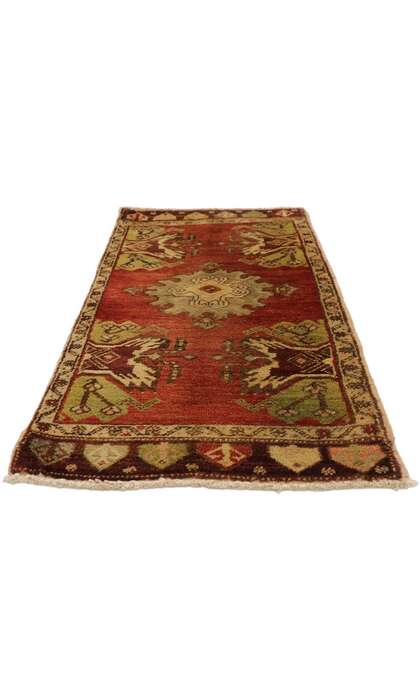 2 x 3 Vintage Turkish Yastik Rug 50984