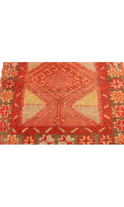 1 x 3 Vintage Turkish Yastik Rug 51179