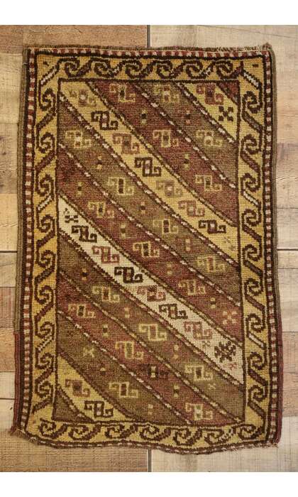 2 x 3 Vintage Turkish Yastik Rug 51180