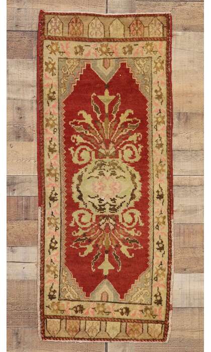 2 x 4 Vintage Turkish Yastik Rug 51187