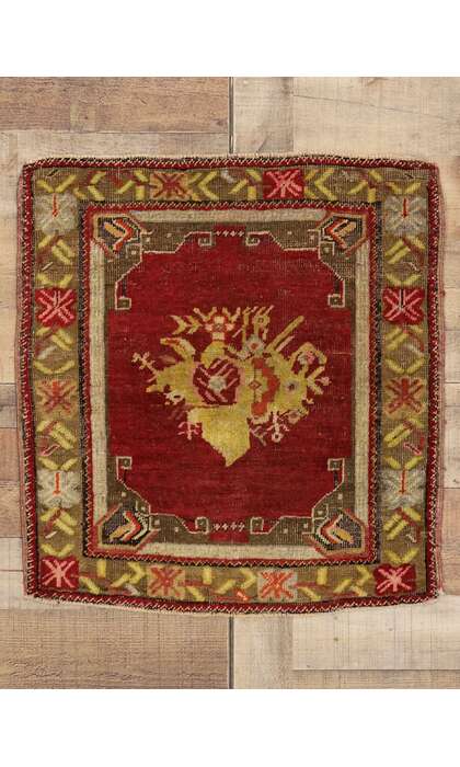 2 x 2 Vintage Turkish Yastik Rug 51195