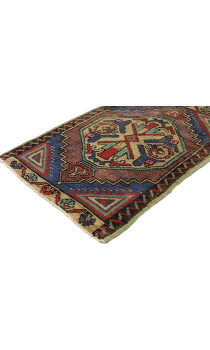 2 x 3 Vintage Turkish Yastik Rug 51196