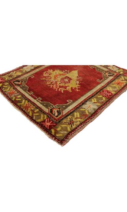 2 x 2 Vintage Turkish Yastik Rug 51199