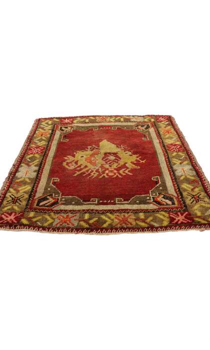 2 x 2 Vintage Turkish Yastik Rug 51199