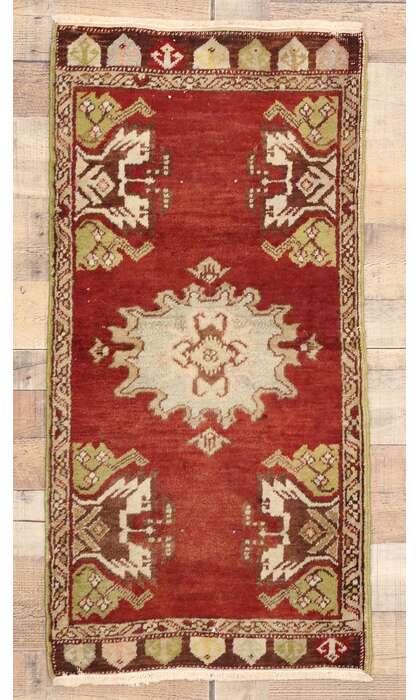 2 x 4 Vintage Turkish Yastik Rug 51217