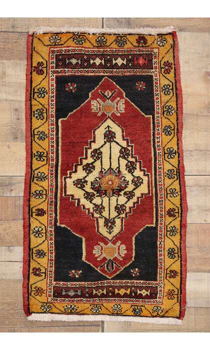 2 x 3 Vintage Turkish Yastik Rug 51219