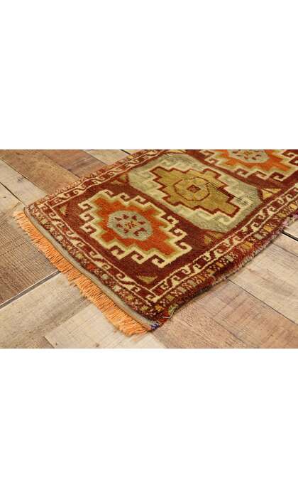 1 x 2 Vintage Turkish Yastik Rug 51220