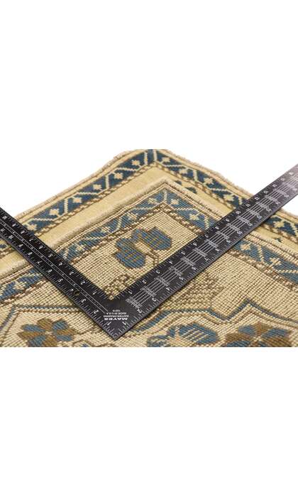 2 x 2 Vintage Turkish Yastik Rug 51258