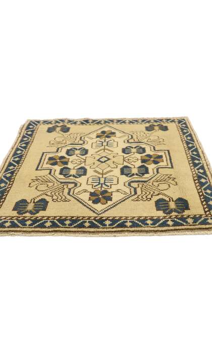 2 x 2 Vintage Turkish Yastik Rug 51258