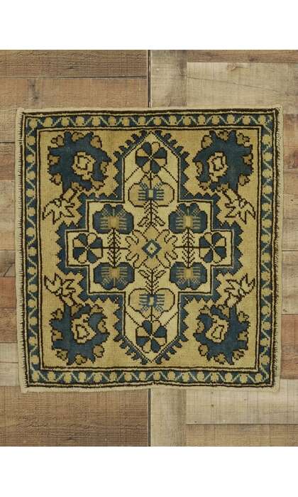 2 x 2 Vintage Turkish Yastik Rug 51259