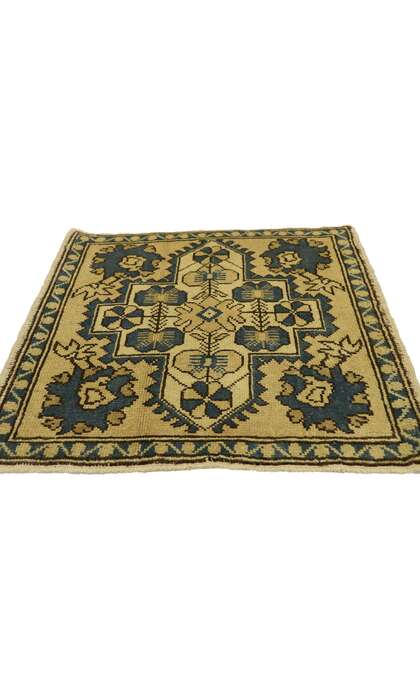 2 x 2 Vintage Turkish Yastik Rug 51259