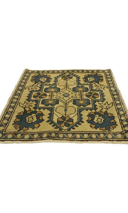 2 x 2 Vintage Turkish Yastik Rug 51260
