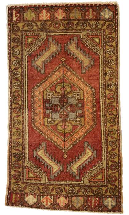 2 x 3 Vintage Turkish Yastik Rug 51410