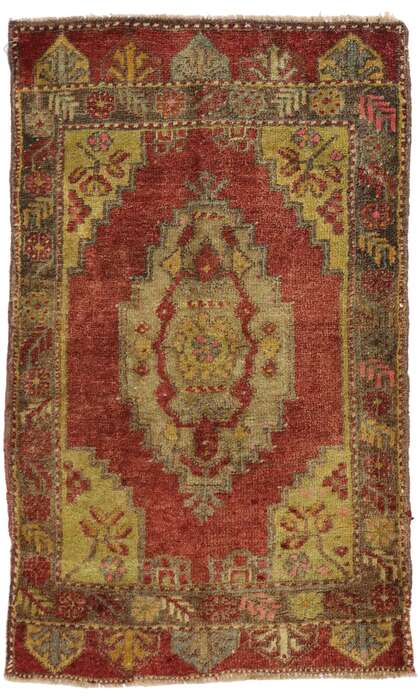 2 x 3 Vintage Turkish Yastik Rug 51412
