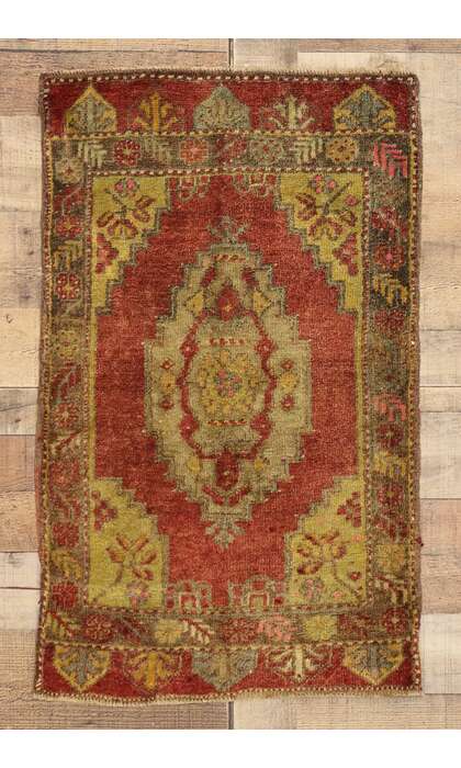 2 x 3 Vintage Turkish Yastik Rug 51412