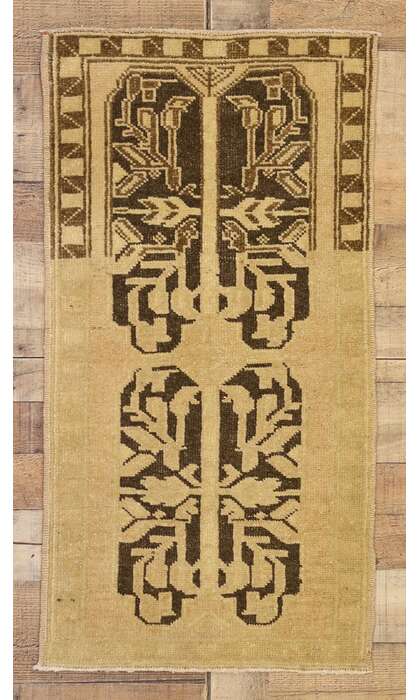 2 x 3 Vintage Turkish Yastik Rug 51430