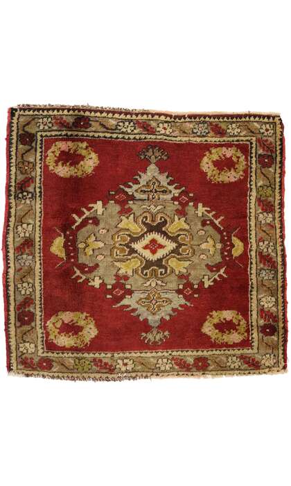 2 x 2 Vintage Turkish Yastik Rug 51461