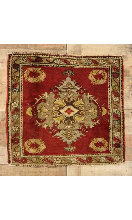 2 x 2 Vintage Turkish Yastik Rug 51461