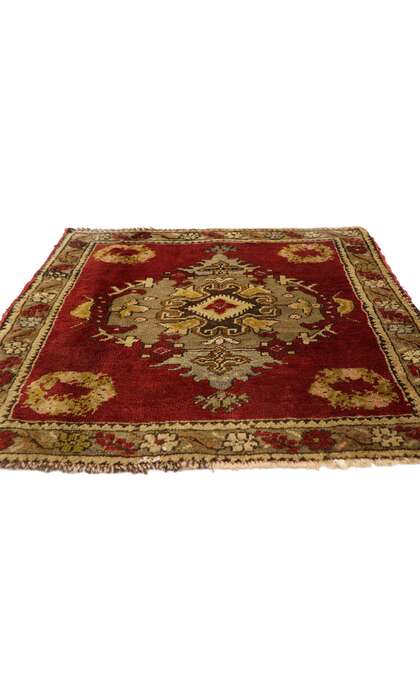 2 x 2 Vintage Turkish Yastik Rug 51461
