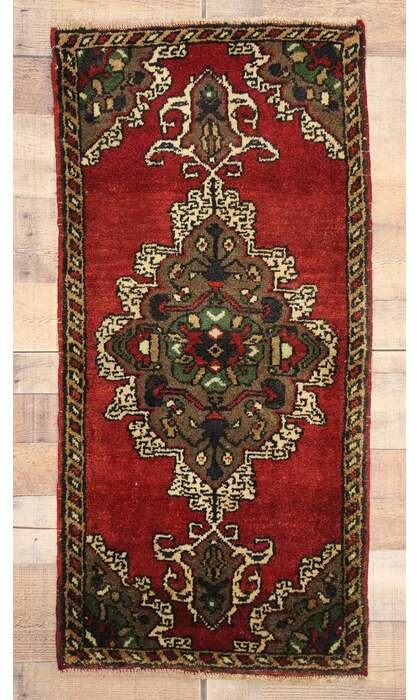 2 x 4 Vintage Turkish Yastik Rug 51468