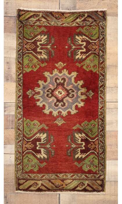 2 x 3 Vintage Turkish Yastik Rug 51471