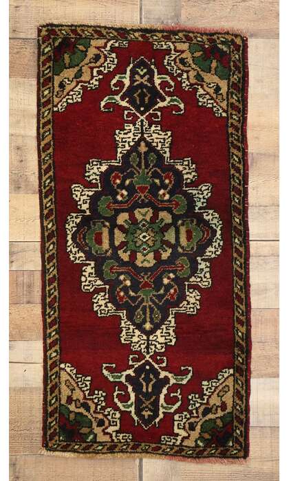 2 x 3 Vintage Turkish Yastik Rug 51473