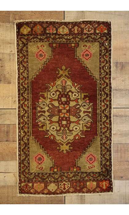 2 x 3 Vintage Turkish Yastik Rug 51482