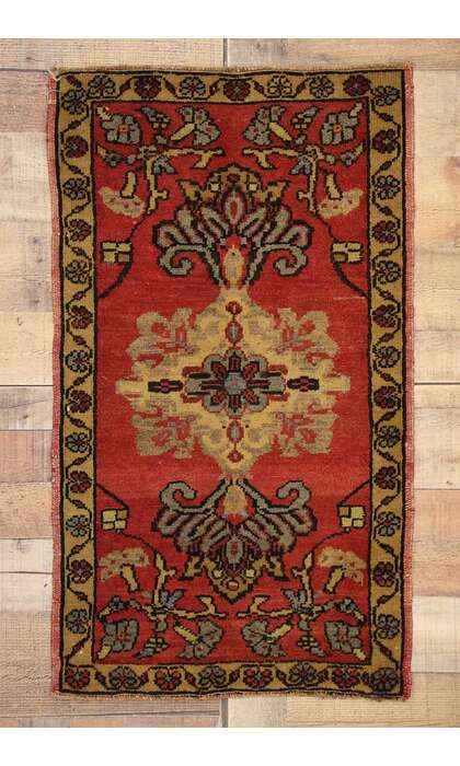 2 x 3 Vintage Turkish Yastik Rug 51483