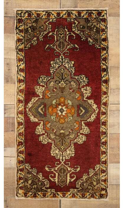 2 x 3 Vintage Turkish Yastik Rug 51487