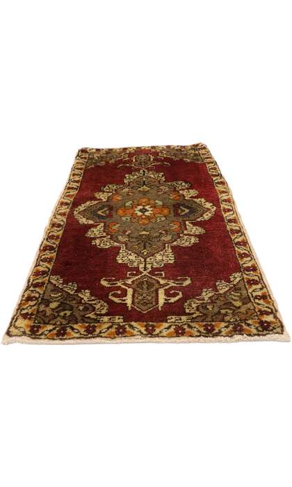 2 x 3 Vintage Turkish Yastik Rug 51487