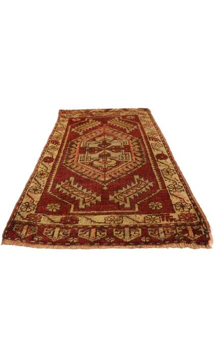 2 x 3 Vintage Turkish Yastik Rug 51489