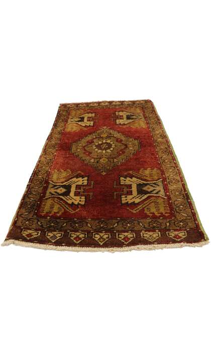 2 x 3 Vintage Turkish Yastik Rug 51490