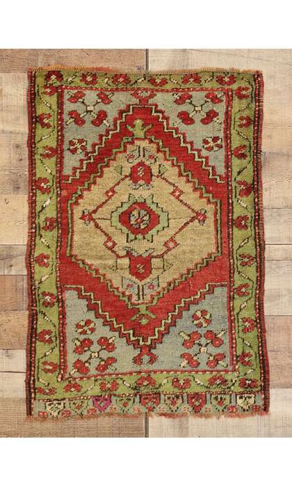 2 x 3 Vintage Turkish Yastik Rug 51492